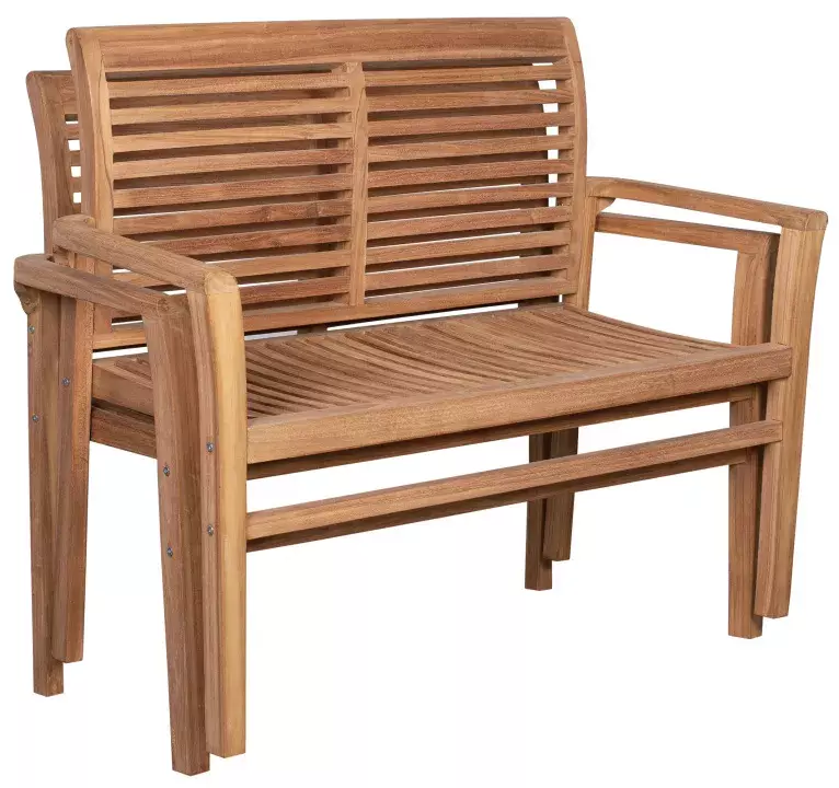 Gartenbank Derby Teak stapelbar