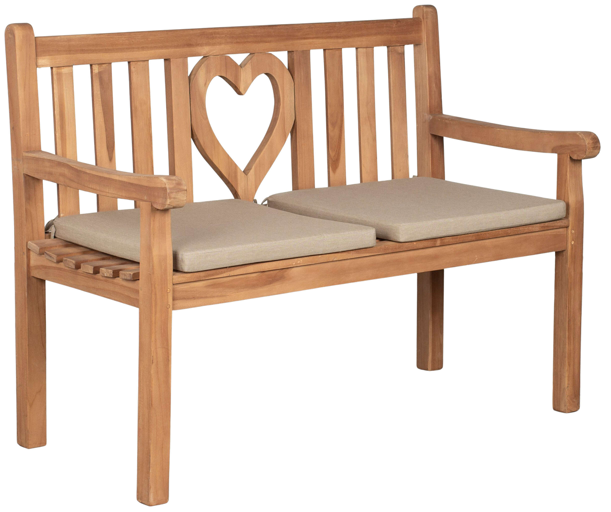 Sitzkissen 2er Set uni taupe ca. 50x50 cm