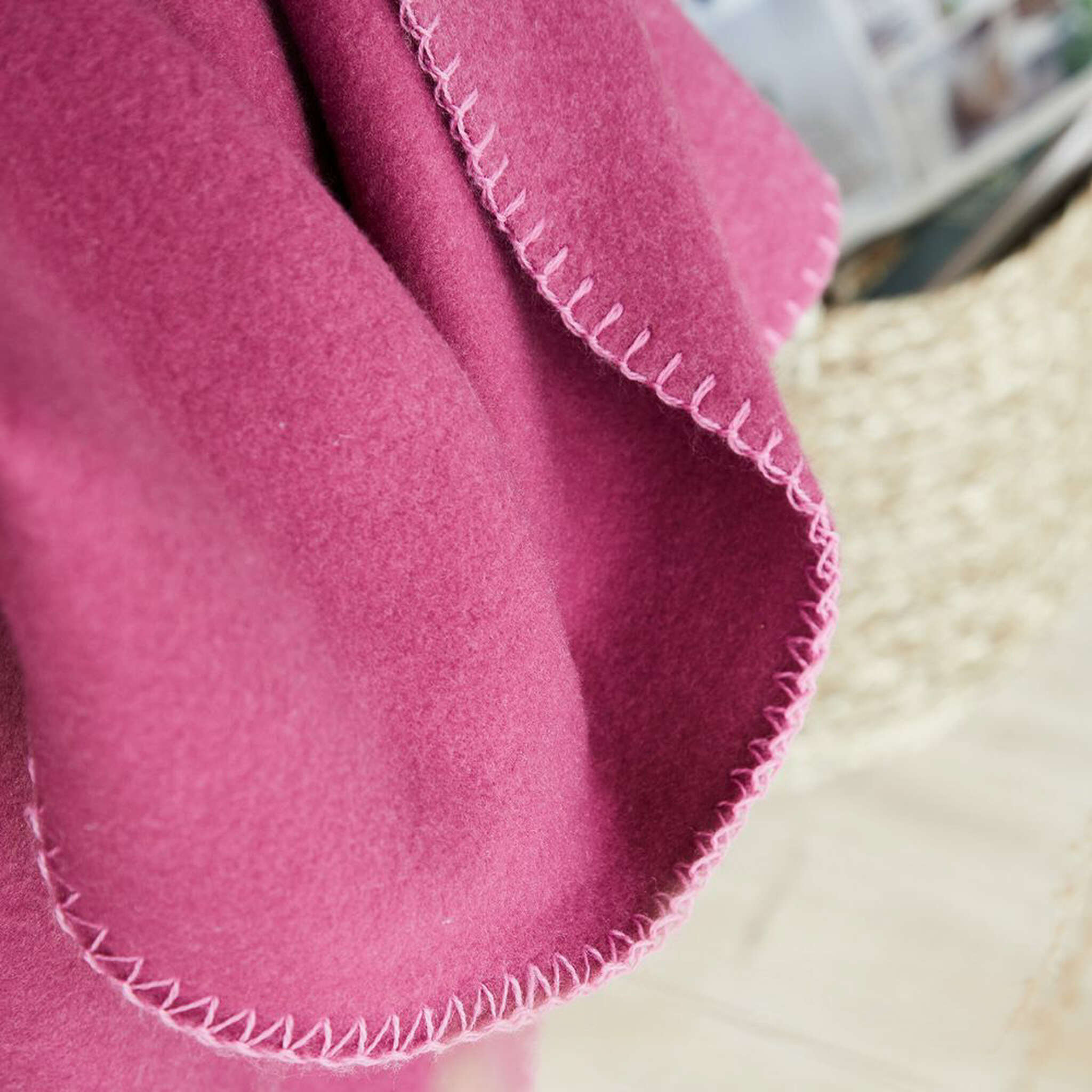 Kuscheldecke - Wohndecke 150 x 200 cm beere