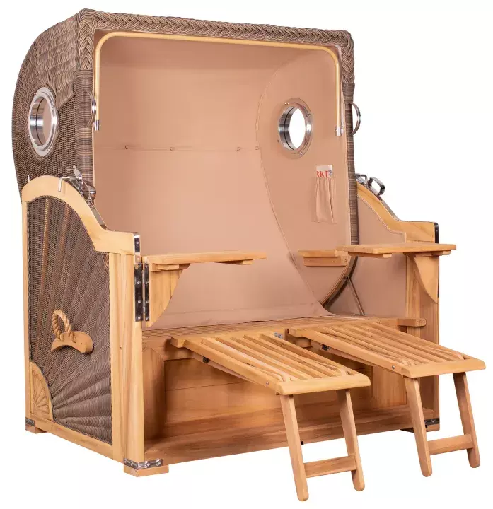 00004_Strandkorb_Norderney_Teak_PE_grey_Rohgestell