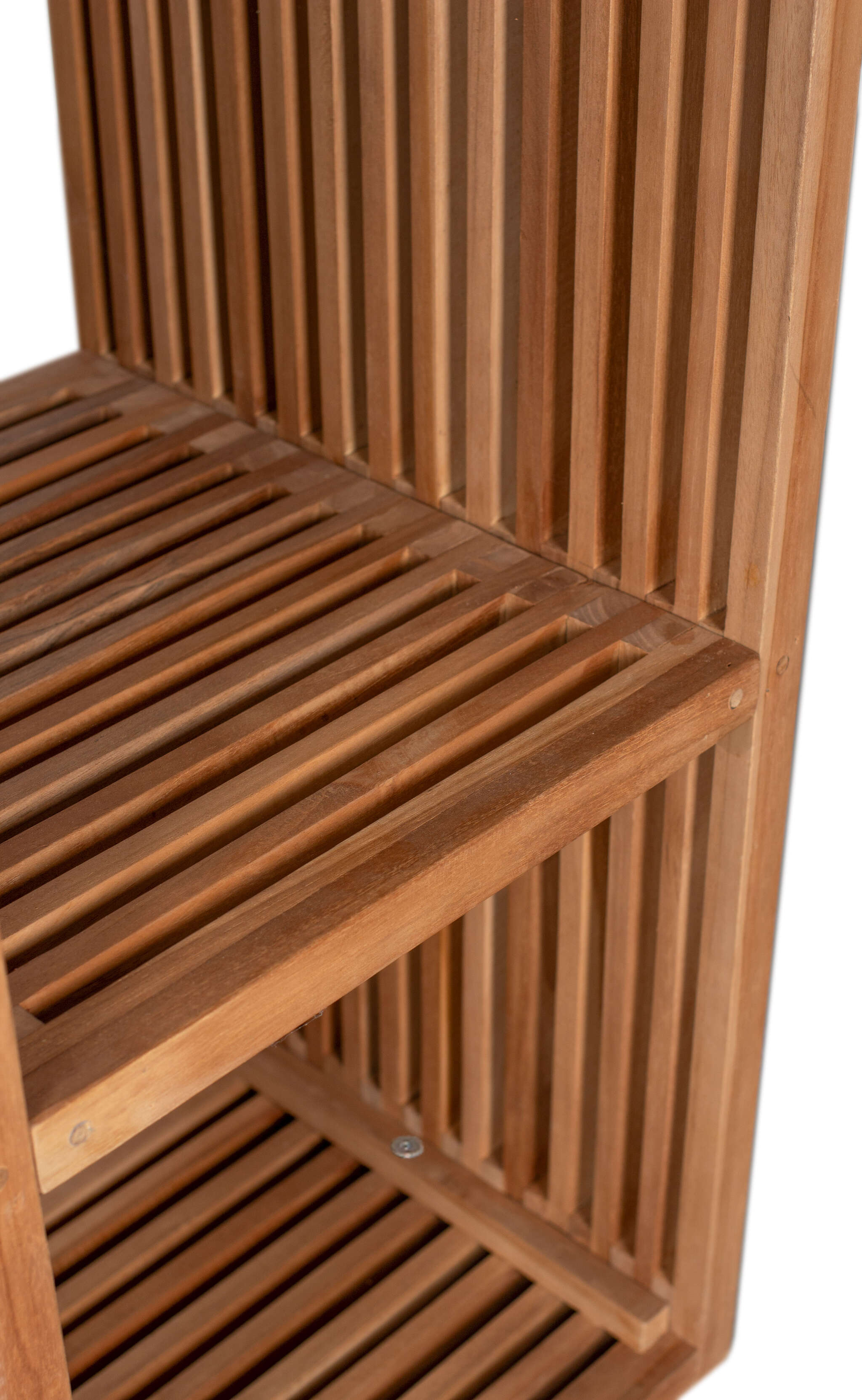 Teakregal 3 Fächer Outdoor 120x40x40 cm