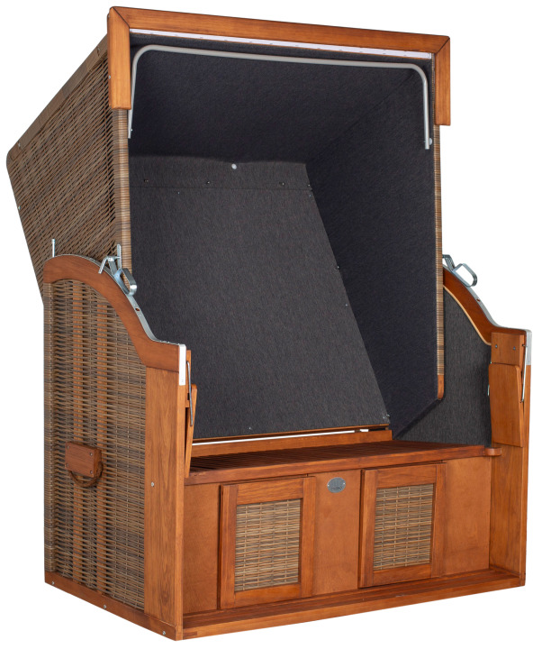 Strandkorb Tinnum Pinie PE griseum Dessin 575