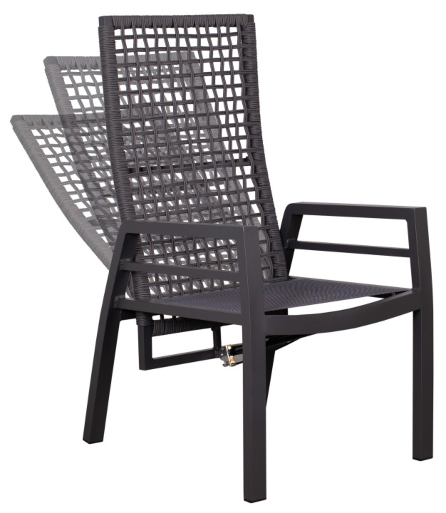 Gartenmöbelset Relaxsessel Lucena mit Tisch Malaga 200 x 90 cm