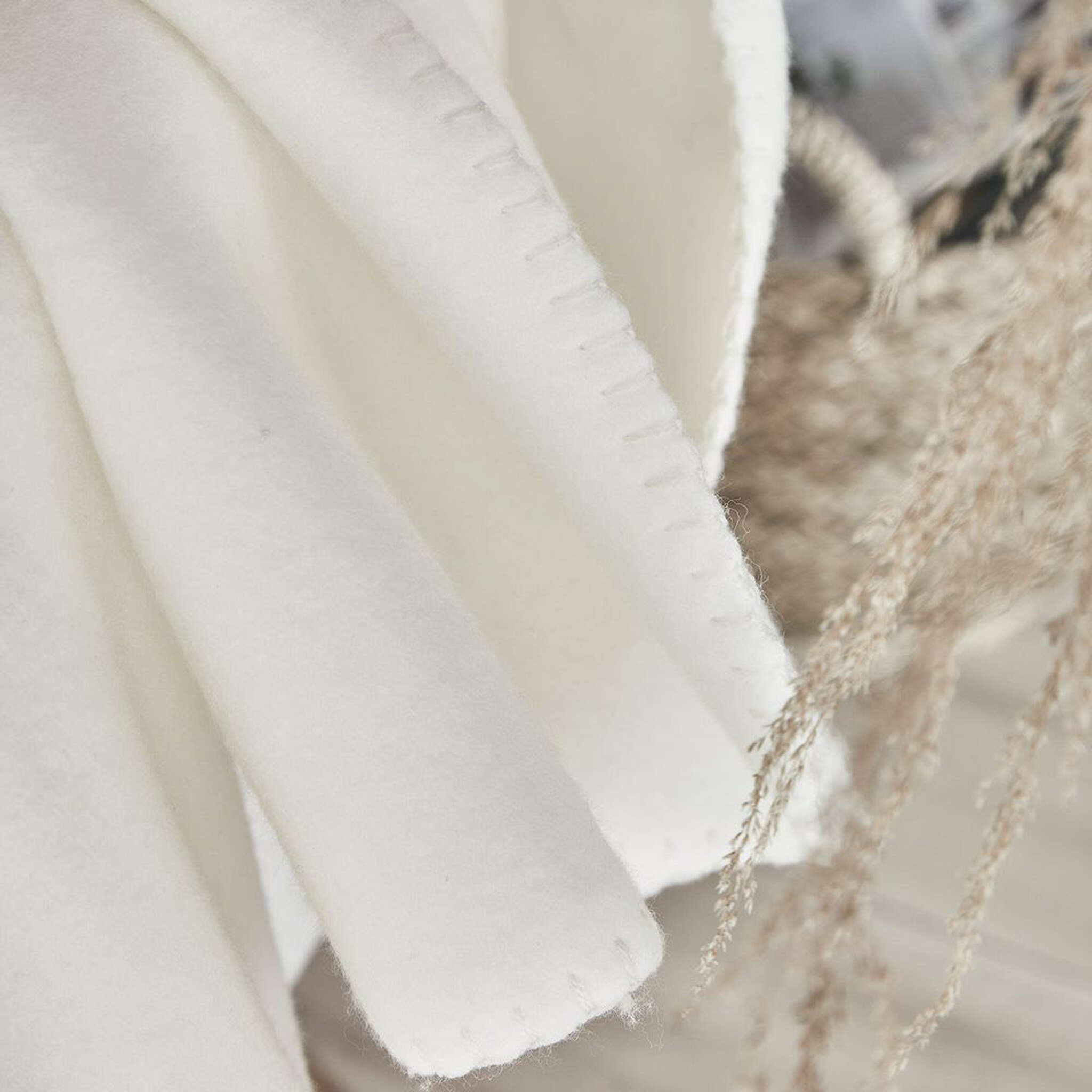 Kuscheldecke - Wohndecke 150 x 200 cm creme