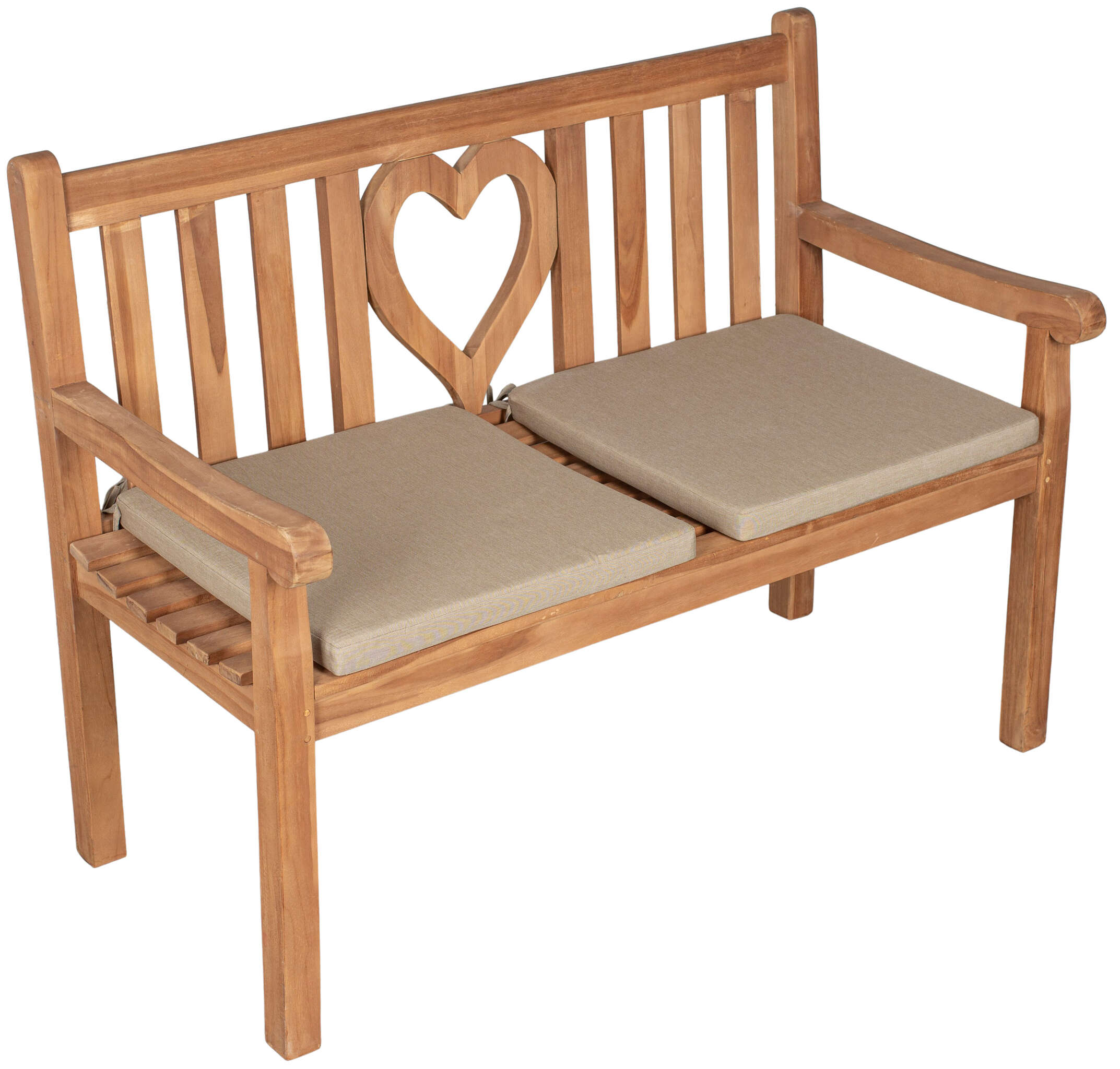 Sitzkissen 2er Set uni taupe ca. 50x50 cm