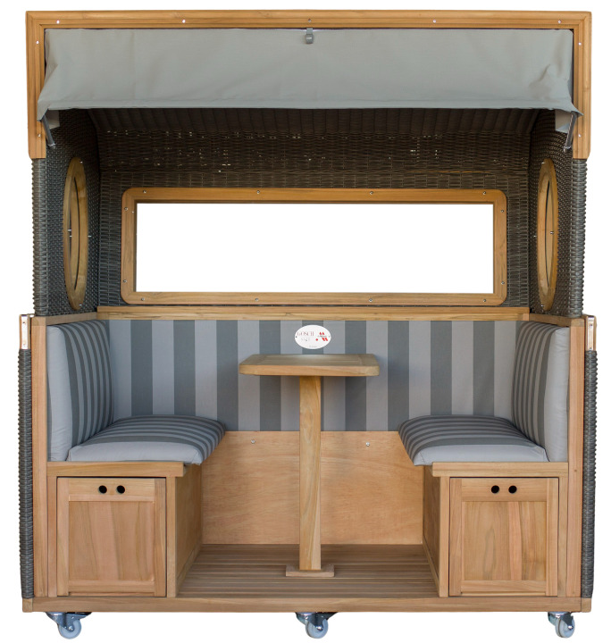 BL20151_Gosch_Lounge_Strandkorb_6_Sitzer_Teak_durchgeflochten_PE_grey_ERA_Dessin_981