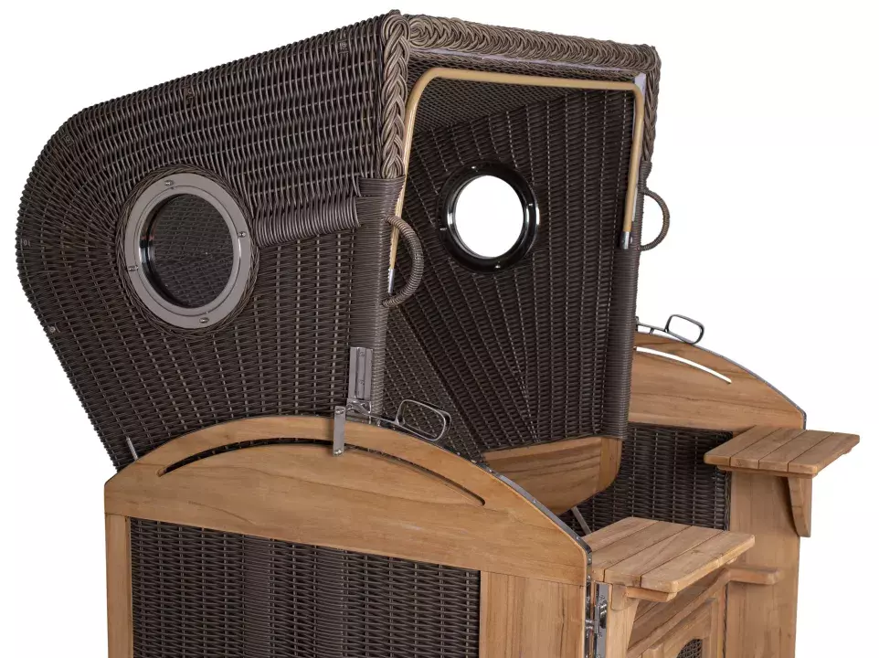 Strandkorb_Werdum_XL_Teak_Bullauge_PE_grey_durchgeflochten_ohne_Polster _6_