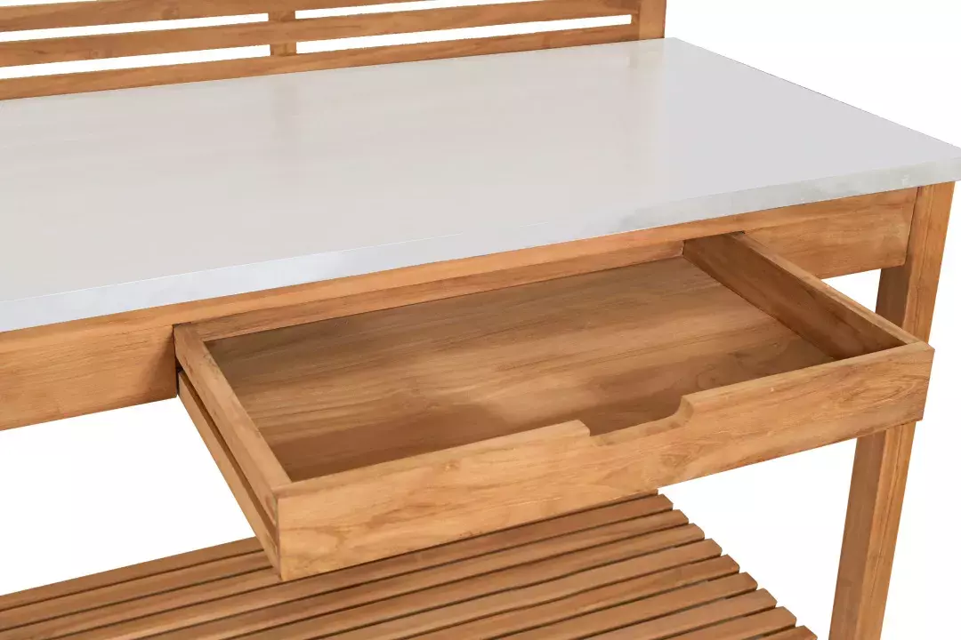 Pflanztisch Hampton Teak mit Schublade