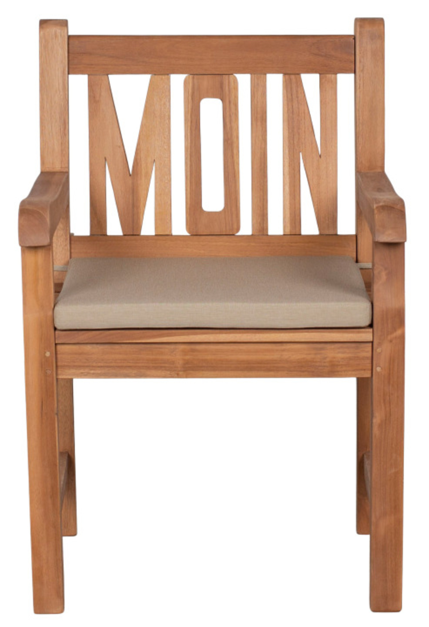 Sitzkissen 2er Set uni taupe ca. 50x50 cm