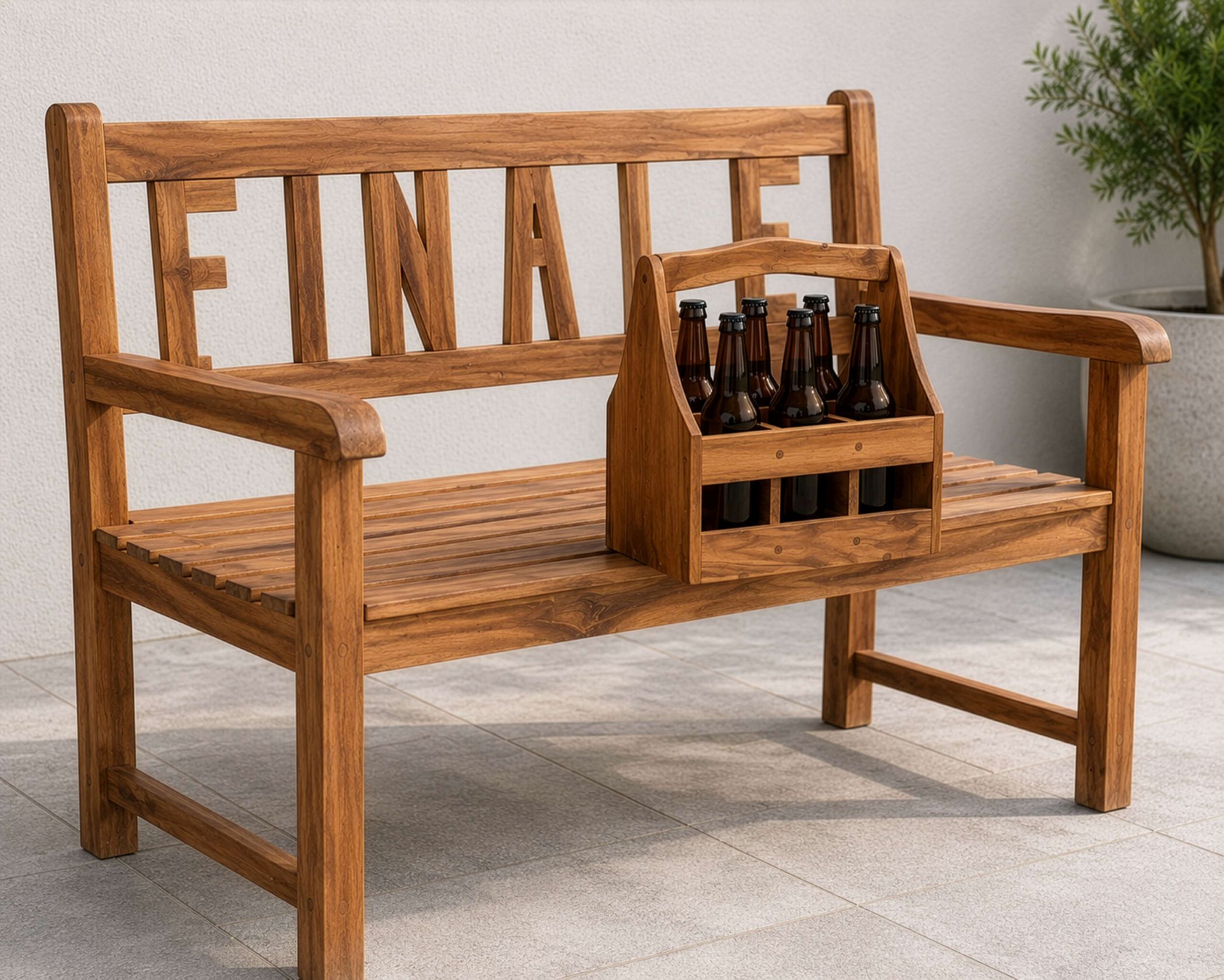 Gartenbank Finale Teak 120 cm - 4