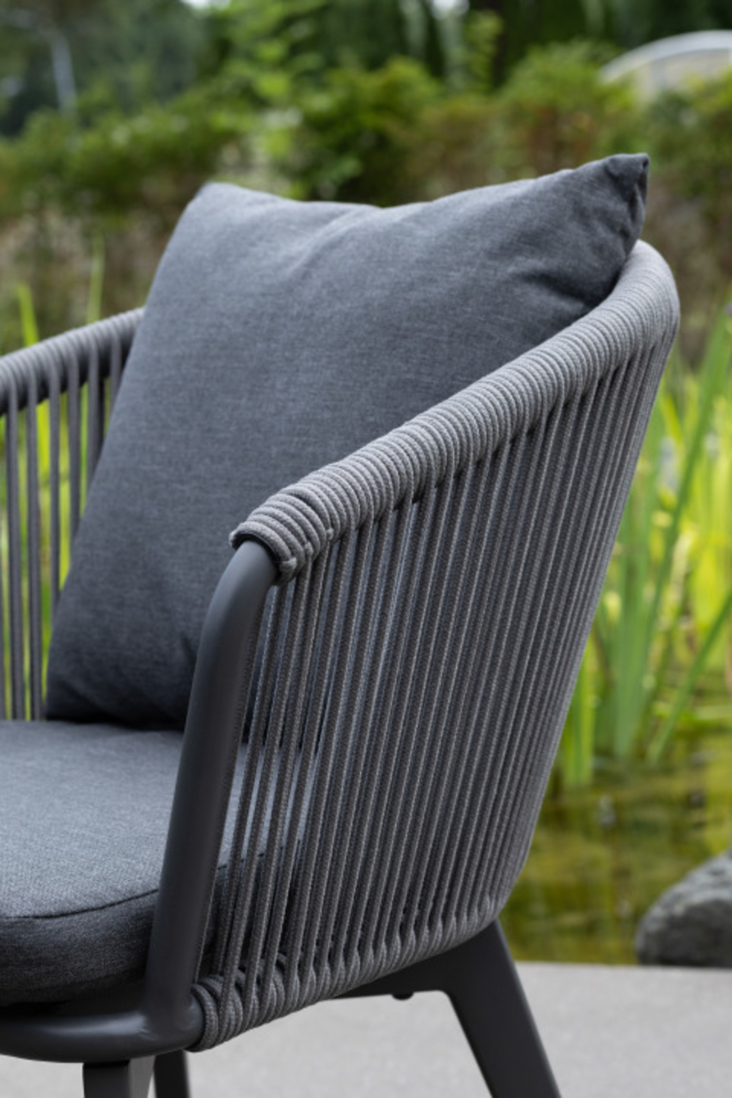 Gartenmöbelset Diningsessel Cadiz mit Tisch Malaga 120 cm