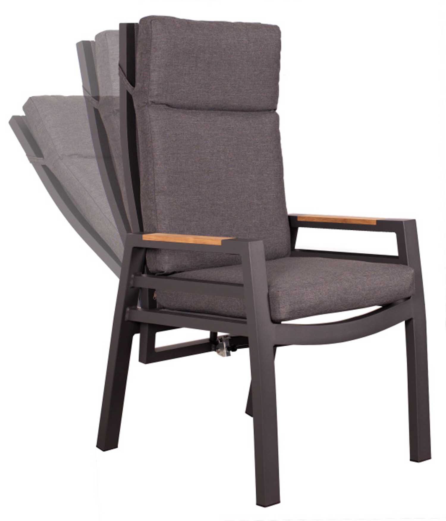 Gartenmöbelset Relaxsessel Sevilla mit Tisch Malaga 200x90cm
