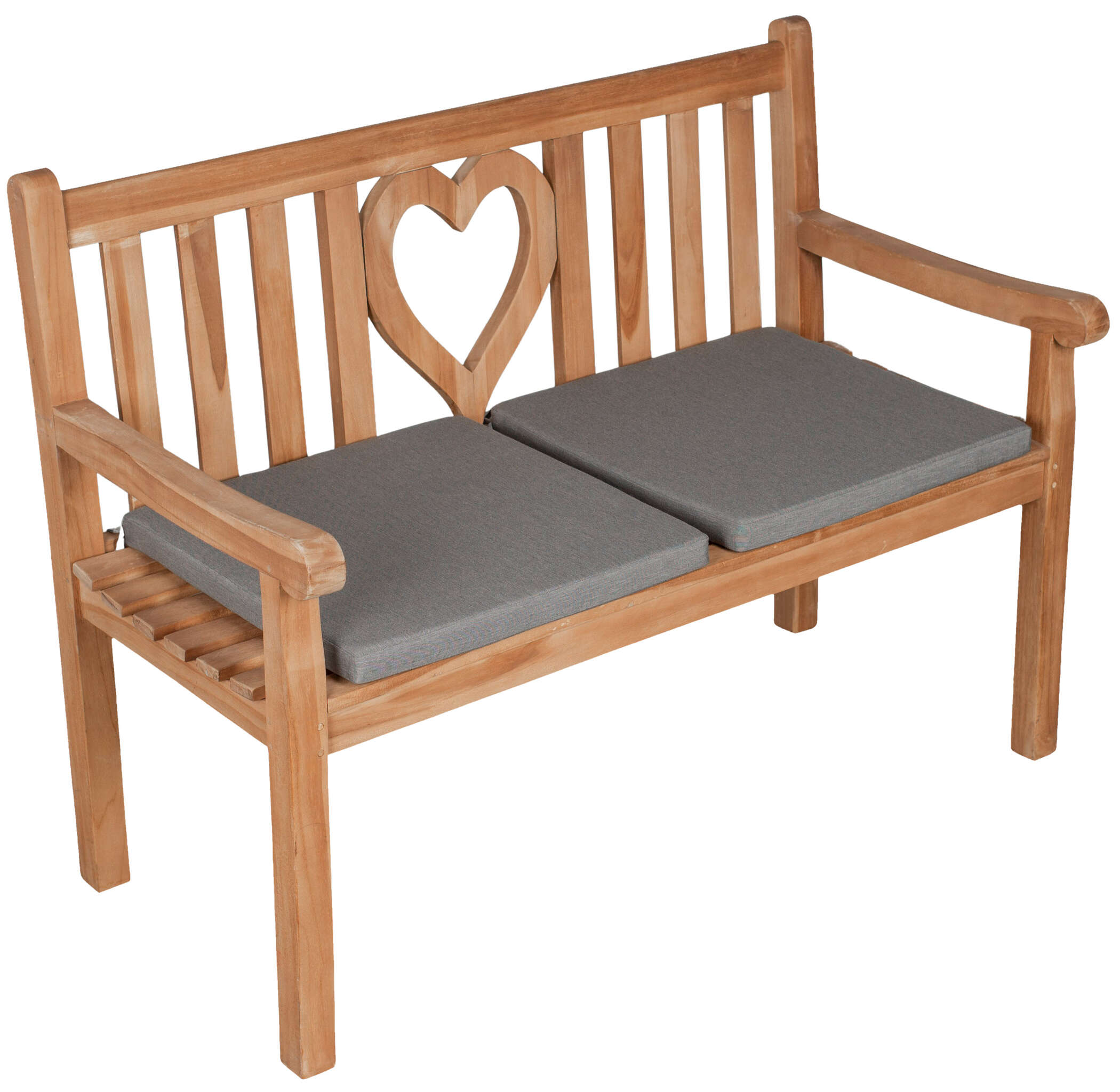 Sitzkissen 2er Set uni grey ca. 50 x 50 cm