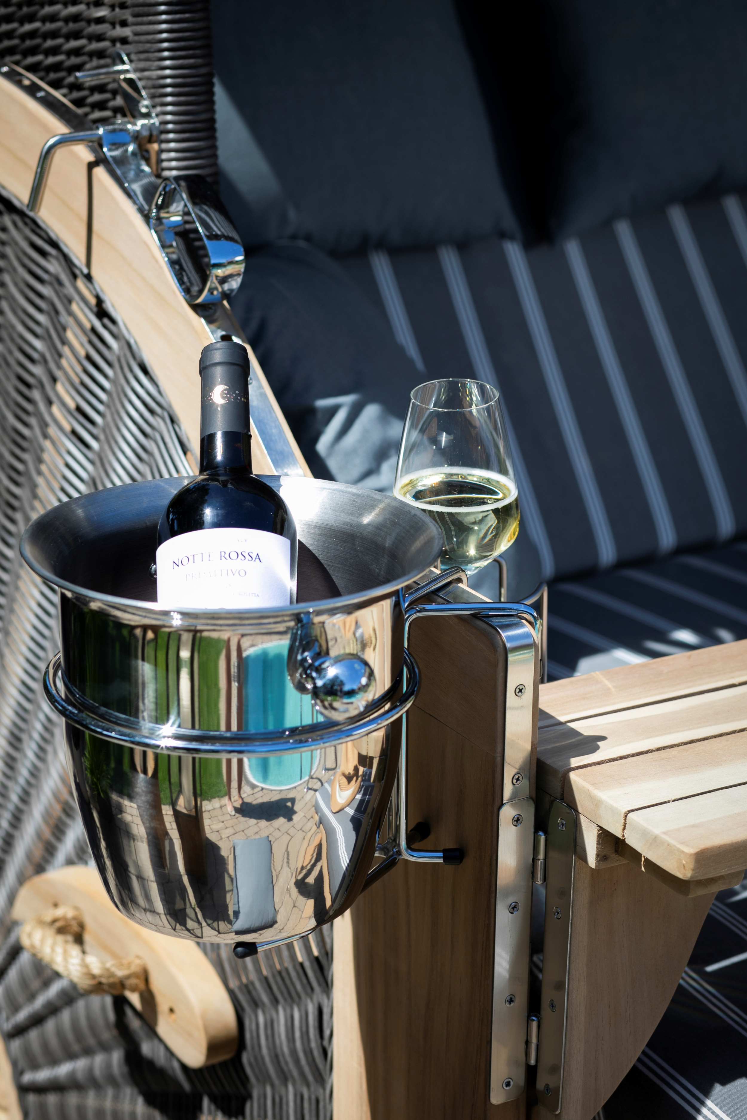 Champagnerkühler für Strandkörbe bene living