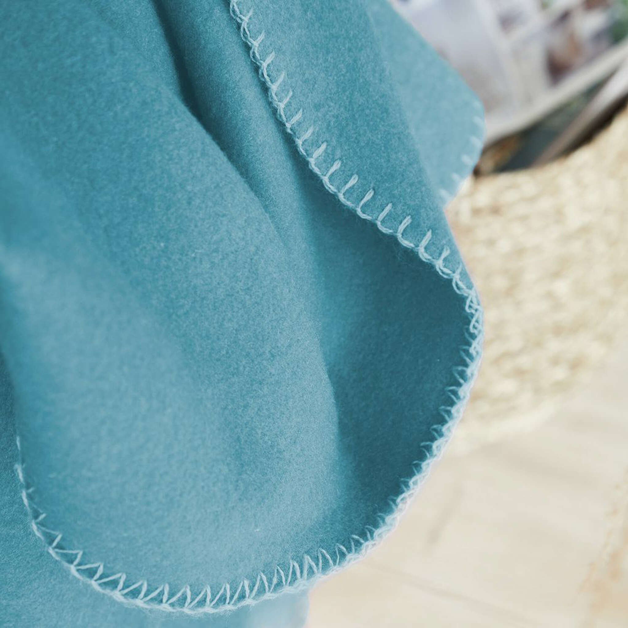 Kuscheldecke - Wohndecke 150 x 200 cm petrol