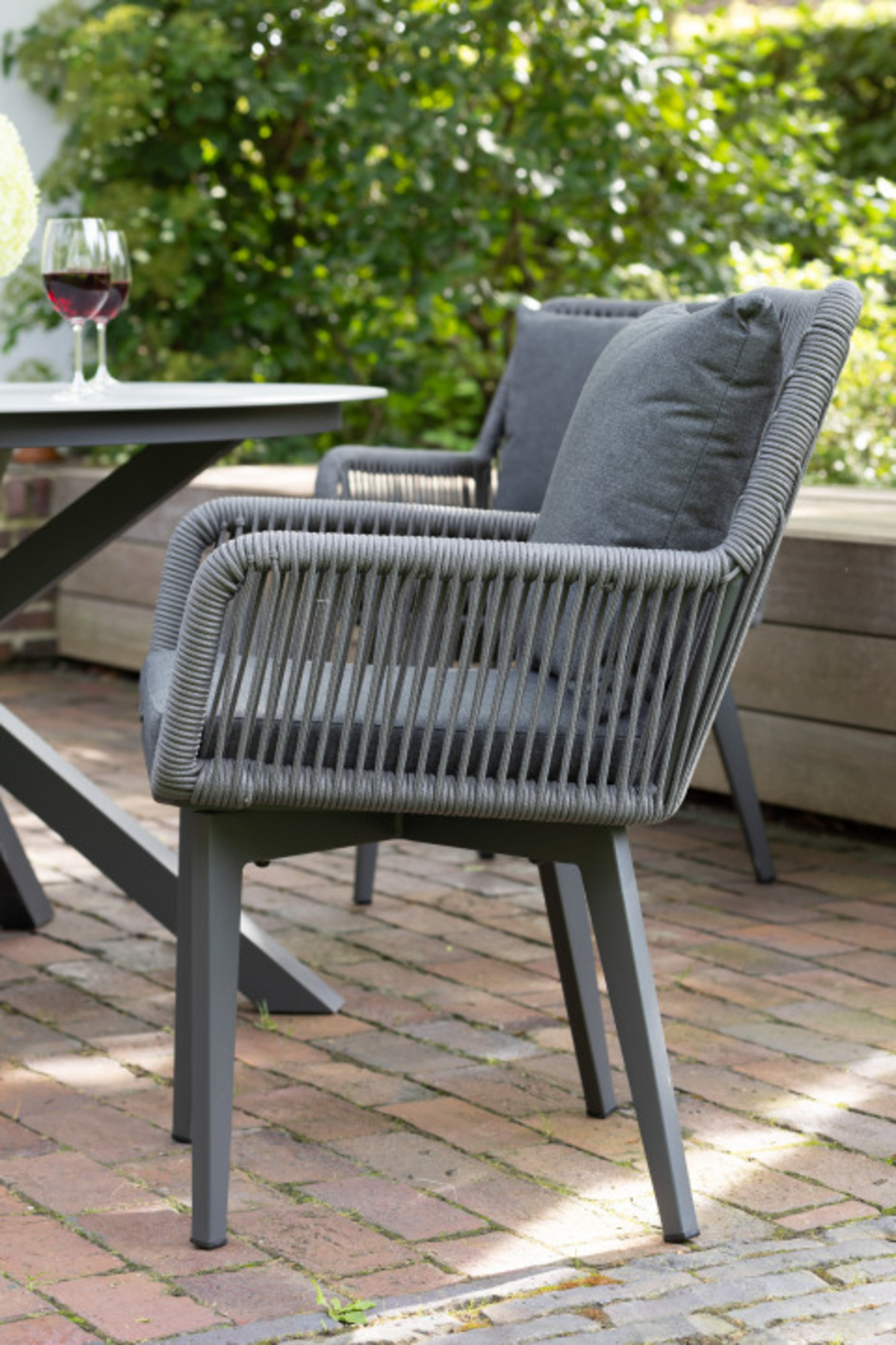 Gartenmöbelset Diningsessel Marbella mit Tisch Almeria 120 cm