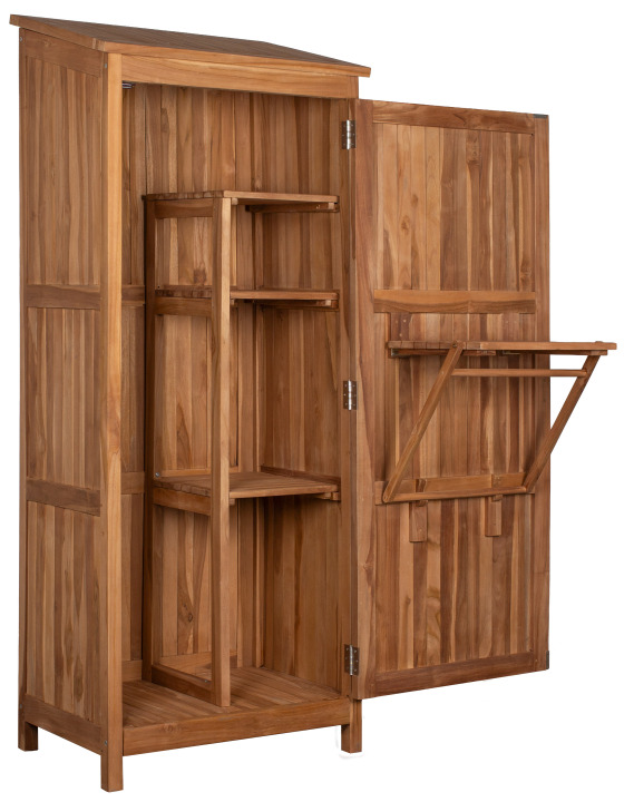 Gartenschrank Swansea Teak 192 x 86 x 56 cm