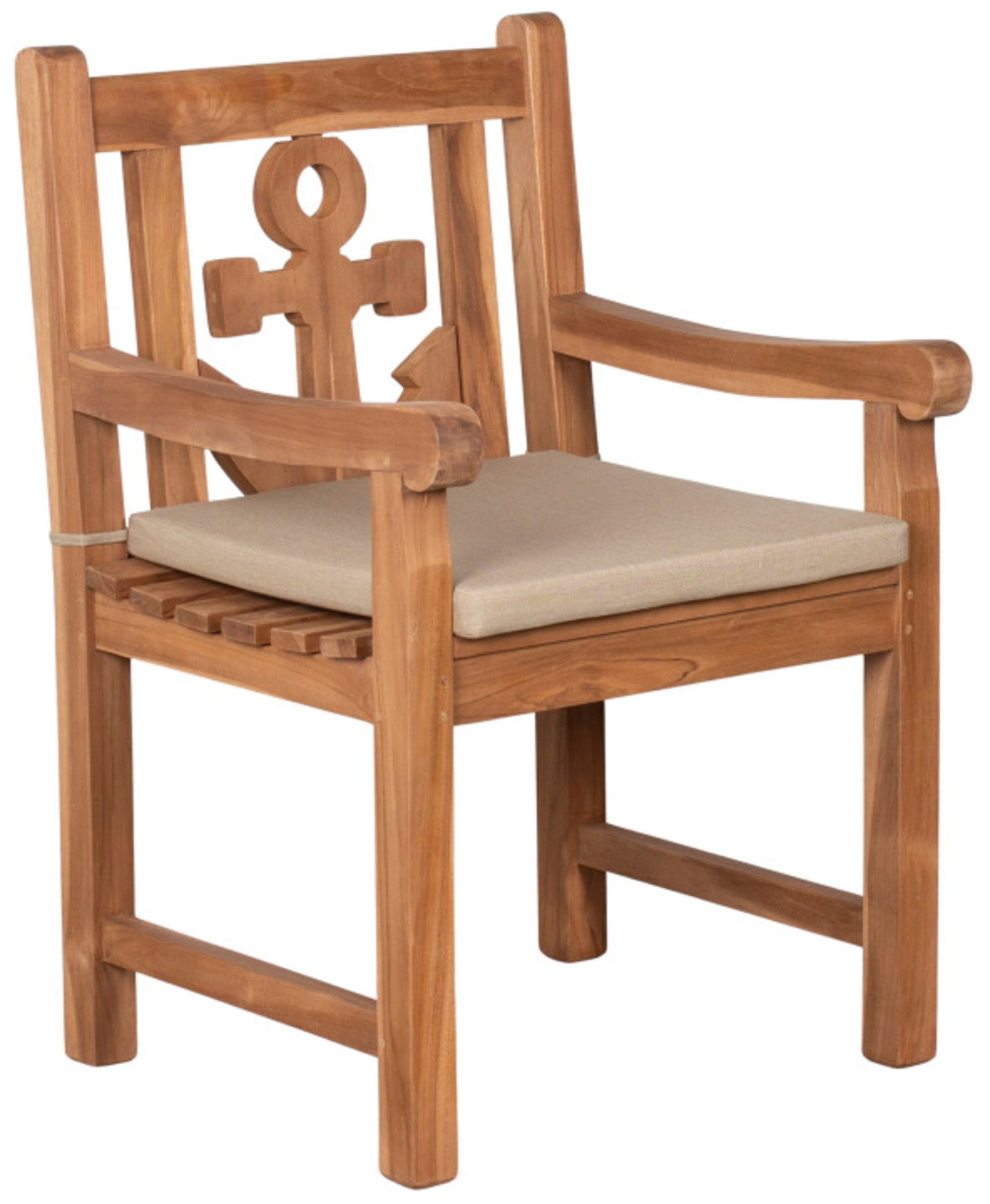 Sitzkissen 2er Set uni taupe ca. 50x50 cm