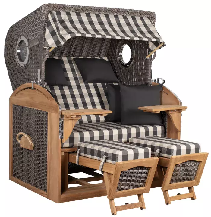 MP23504_Strandkorb_Werdum_XL_Teak_PE_Grey_durchgeflochten_Dessin_505